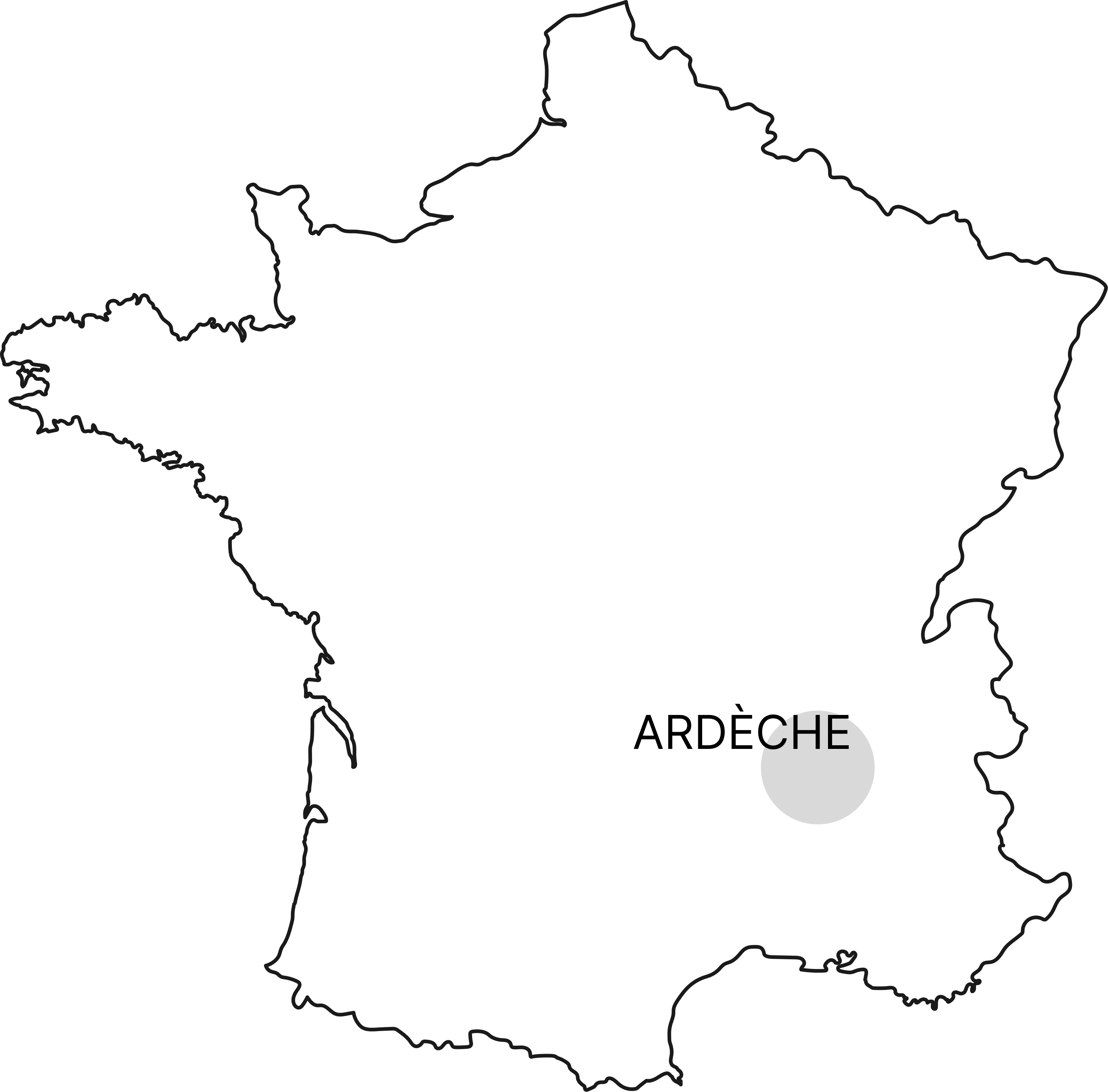 ardèche map
