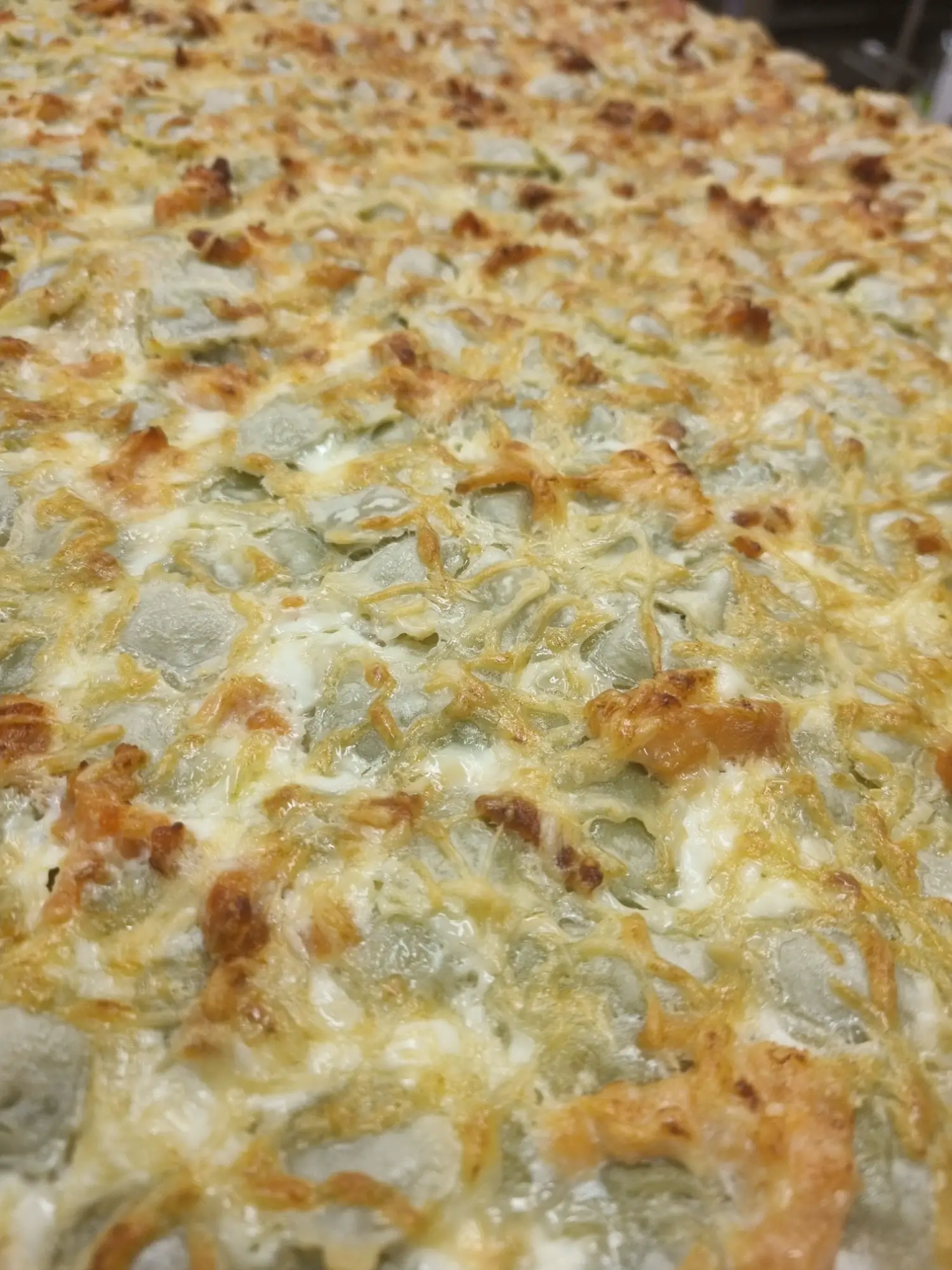 gratinde ravioles, courgettes