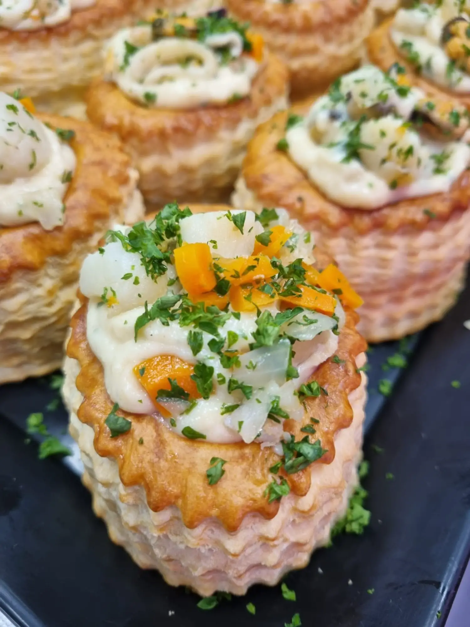 vol au vent aux fruits de mer