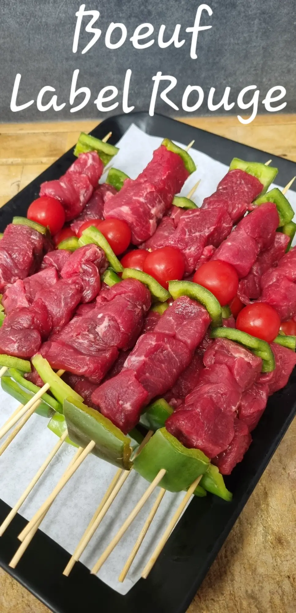 brochettes de boeuf label rouge