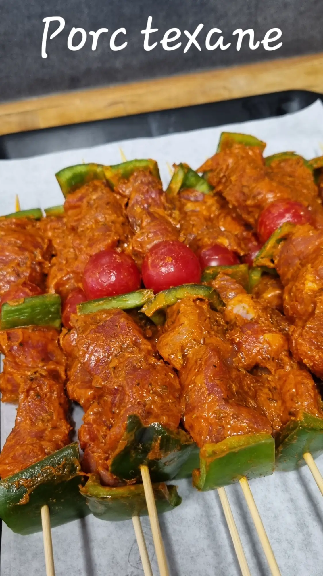 brochettes de porc à la texane